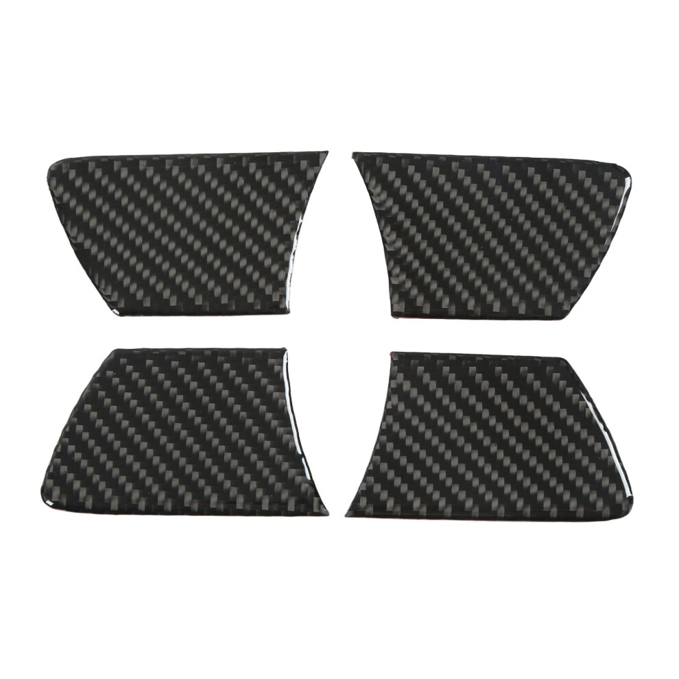 4Pcs Interior Door Bowl Cover Real Carbon Fiber 8320539173726