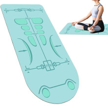 Exercise Equipment Mat - Extra Long Non-Slip Yoga Mat 5.25 x 2.3 Feet for Men and Women, Island Green, Knee Joint Protection
