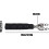 Motorcycle Extension Bracket Adjustable Bar Mount Support Lightweight Multifunctional Holder for Mirrors and Lights Black 4