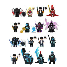 (16pcs-A) 16pcs Bell Cheng Xiao Yu Ye Ge Li Te Giant Bear Tank Minifigures Kids Toys Gifts Fits Lego