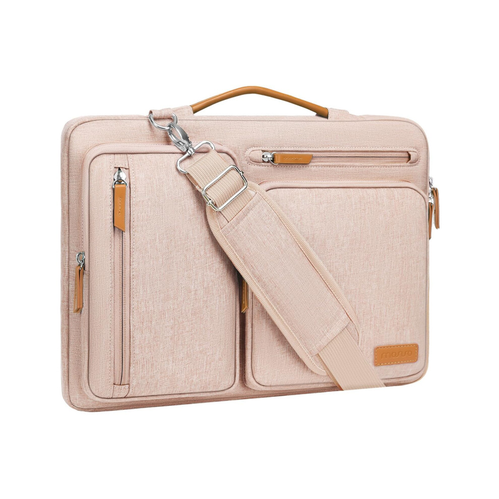 360 Protective Laptop Bag 16 Inch, Compatible With Macbook Pro 16, 15-15.6 Inch Computer Shoulder Bag, Khaki 9016109830845