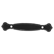 Langlebige Leder-Schrankgriffe für Möbel – 14 cm Schwarz lackiert