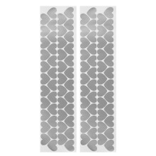 Silber PVC-Wandaufkleber Decal für Zuhause & dorm 3,5x3cm, DIY-Dekor