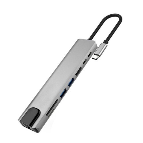 High Performance USB C Hub Multiport Adapter With Ethernet, Card Reader, USB Expansion, 4K Display Support