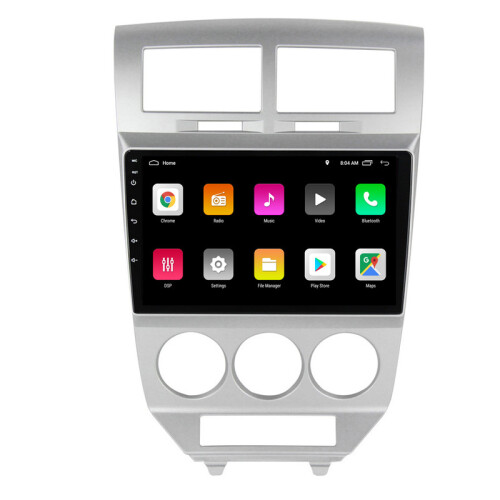 Autoradio RoverOne Bluetooth CarPlay Navigatore GPS per Dodge Caliber 2007 - 2010 2