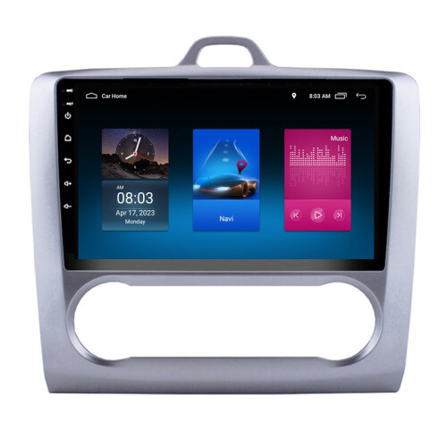 RoverOne Bilradio Bluetooth CarPlay GPS-Navigation til Ford Focus 2 Mk 2 2004 - 2011 AT 1