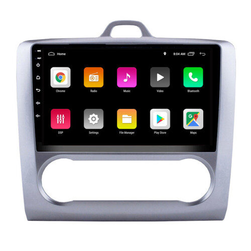 RoverOne Bilradio Bluetooth CarPlay GPS-Navigation til Ford Focus 2 Mk 2 2004 - 2011 AT 2