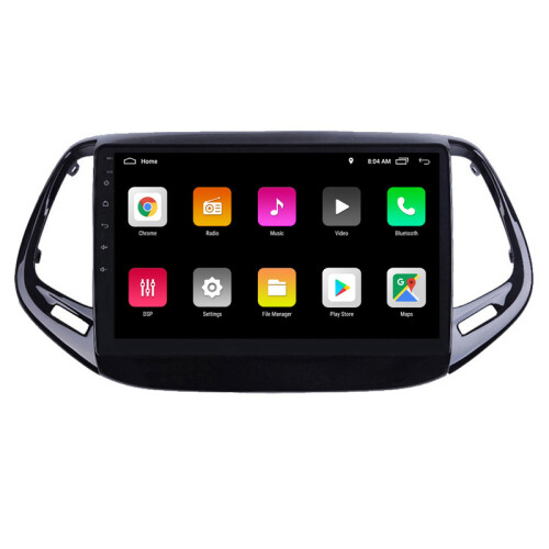 RoverOne Bilradio Bluetooth CarPlay GPS-Navigation til Jeep Compass 2 MP 2016 - 2018 2