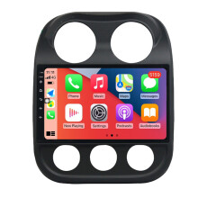 RoverOne Autoradio Bluetooth CarPlay GPS-Navigation Touchscreen für Jeep Compass 1 MK 2009 - 2015