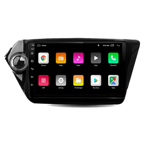 RoverOne Bilradio Bluetooth CarPlay GPS-Navigation til Kia Rio K2 2011 - 2015 2