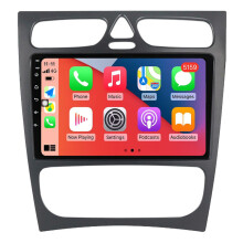 RoverOne Autoradio Bluetooth CarPlay GPS-Navigation Touchscreen für Mercedes Benz C Class S203 CL203 W203 2000 - 2004