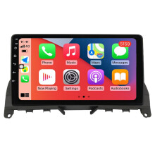 RoverOne Autorádio Bluetooth CarPlay GPS Navigace Pro Mercedes Benz C Class 3 W204 S204 2006 - 2011