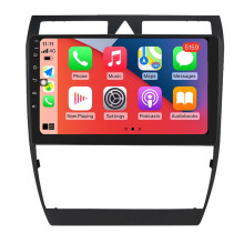 RoverOne Radio Coche Bluetooth CarPlay Navegación GPS para Audi A6 C5 1997 - 2004 S6 2 1999 - 2004 RS6 1 2002 - 2006