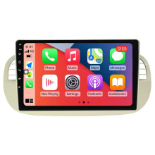 RoverOne Bilradio Bluetooth CarPlay GPS-Navigasjon for Fiat 500 2007 - 2015
