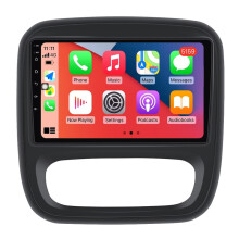 RoverOne Bilradio Bluetooth CarPlay GPS-Navigering för Renault Trafic 3 2014 - 2021 for Opel Vivaro B 2014 - 2018