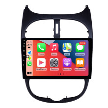 RoverOne Autoradio Bluetooth CarPlay GPS-Navigation Touchscreen für Peugeot 206 1998 - 2012