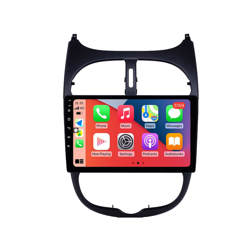 Roverone Car Stereo Radio Bluetooth Carplay Gps Navigation For Peugeot 206 1998 - 2012 732122269804