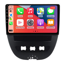 RoverOne Autorádio Bluetooth CarPlay GPS Navigace Pro Peugeot 107 for Toyota Aygo 2005 - 2014