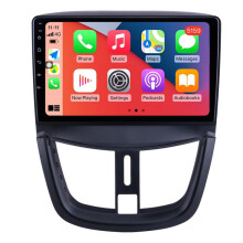 RoverOne Rádio Automóvel Bluetooth CarPlay Navegação GPS para Peugeot 207 2006 - 2015