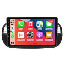 RoverOne Bilradio Bluetooth CarPlay GPS-Navigasjon for Fiat 500 2007 - 2015