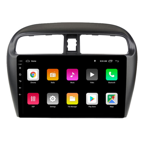 RoverOne Bilradio Bluetooth CarPlay GPS-Navigation til Mitsubishi Mirage 6 2012 - 2018 2