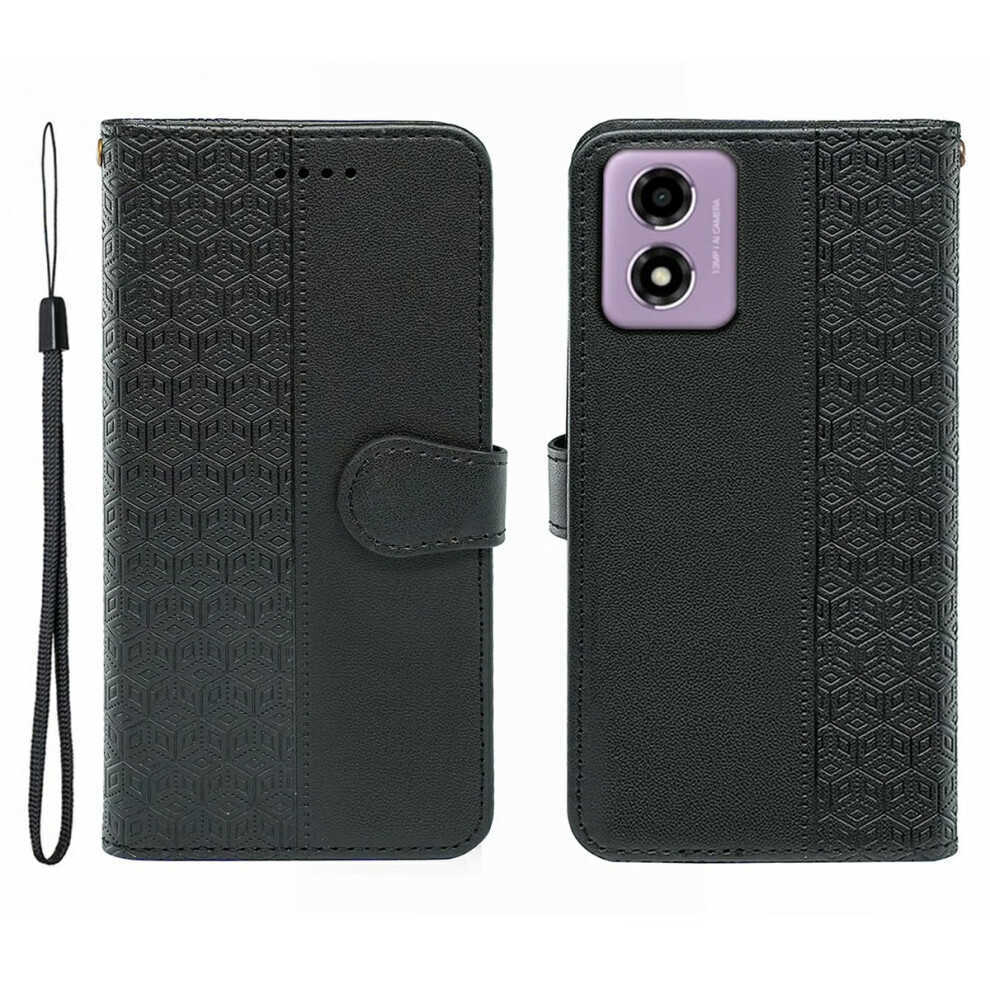 (Black) For Motorola Moto E14 4G Cases Black 6914285315930