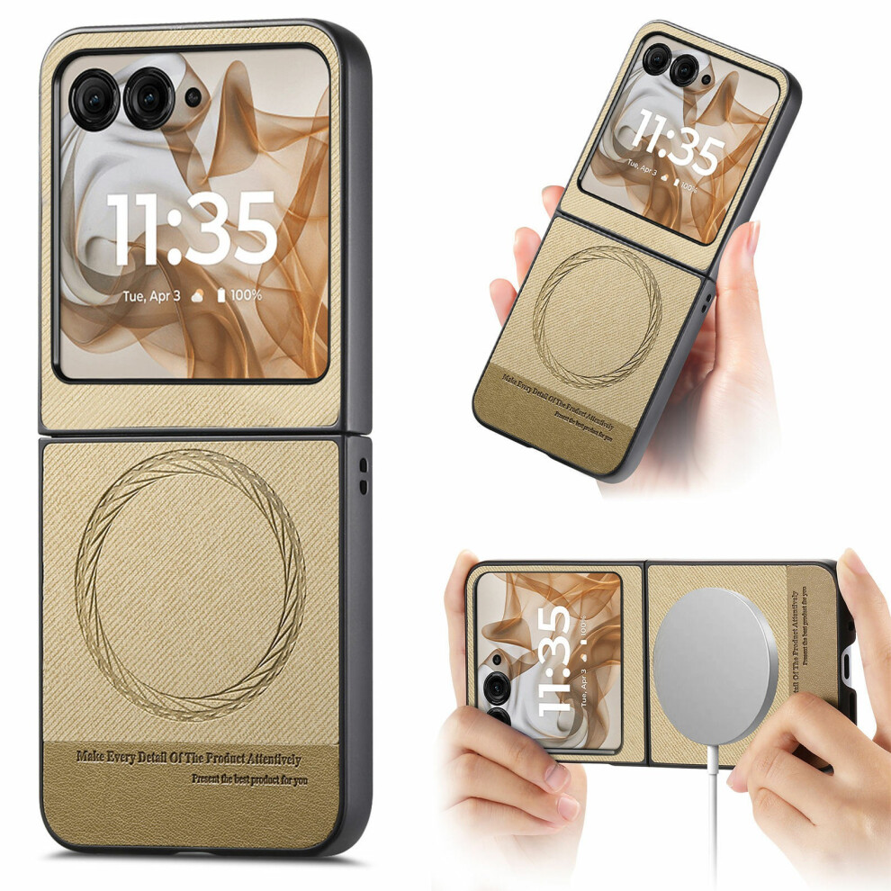 (Khaki) For Motorola Razr 50 5G Cases 6914286172464