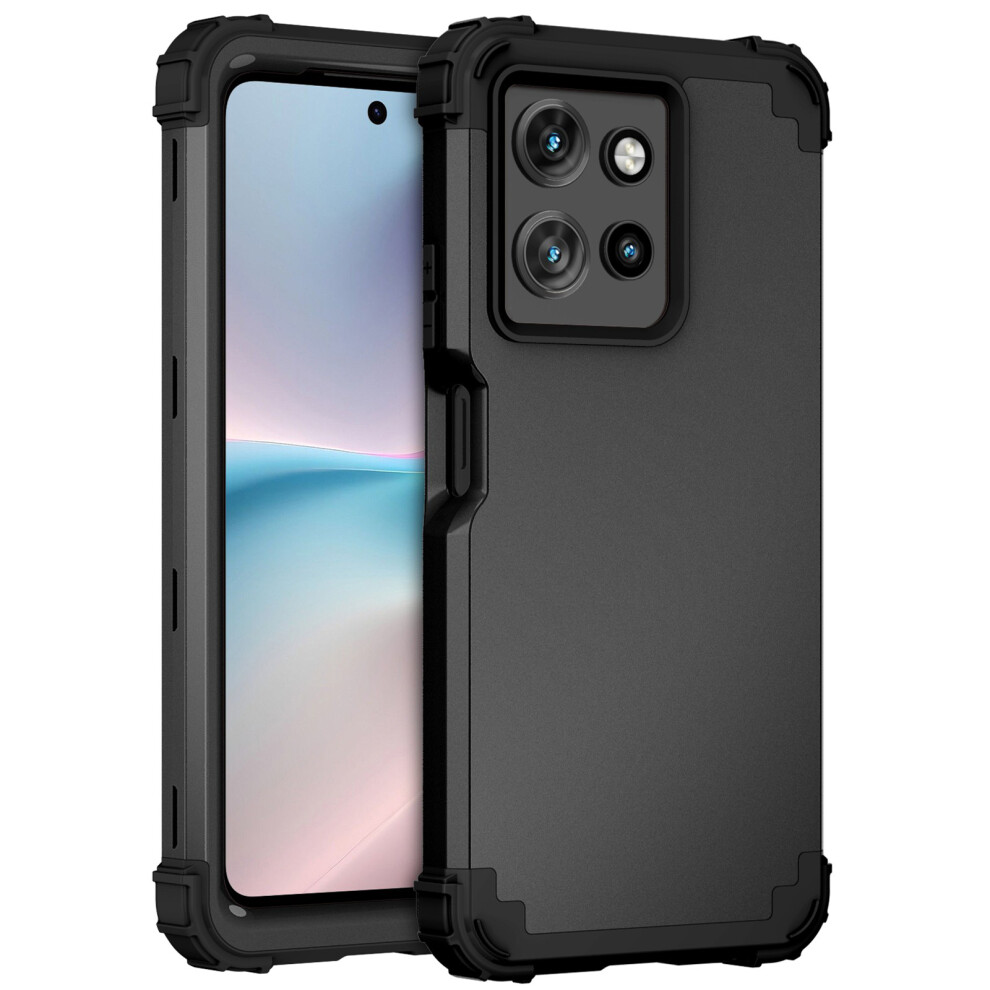 (Black) For Motorola Moto G 5G (2025) Cases Black 6914289313567