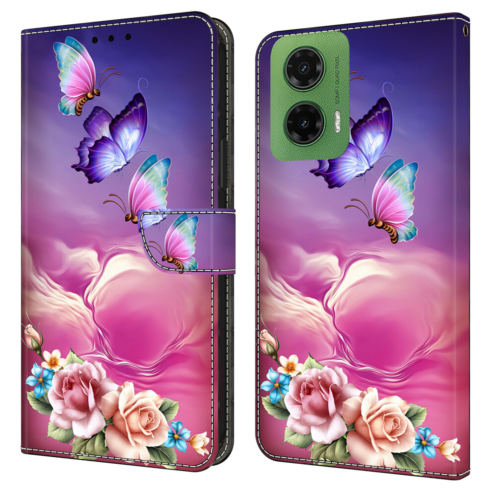 (Butterfly Flower) For Motorola Moto G35 5G Cases 6914280121147