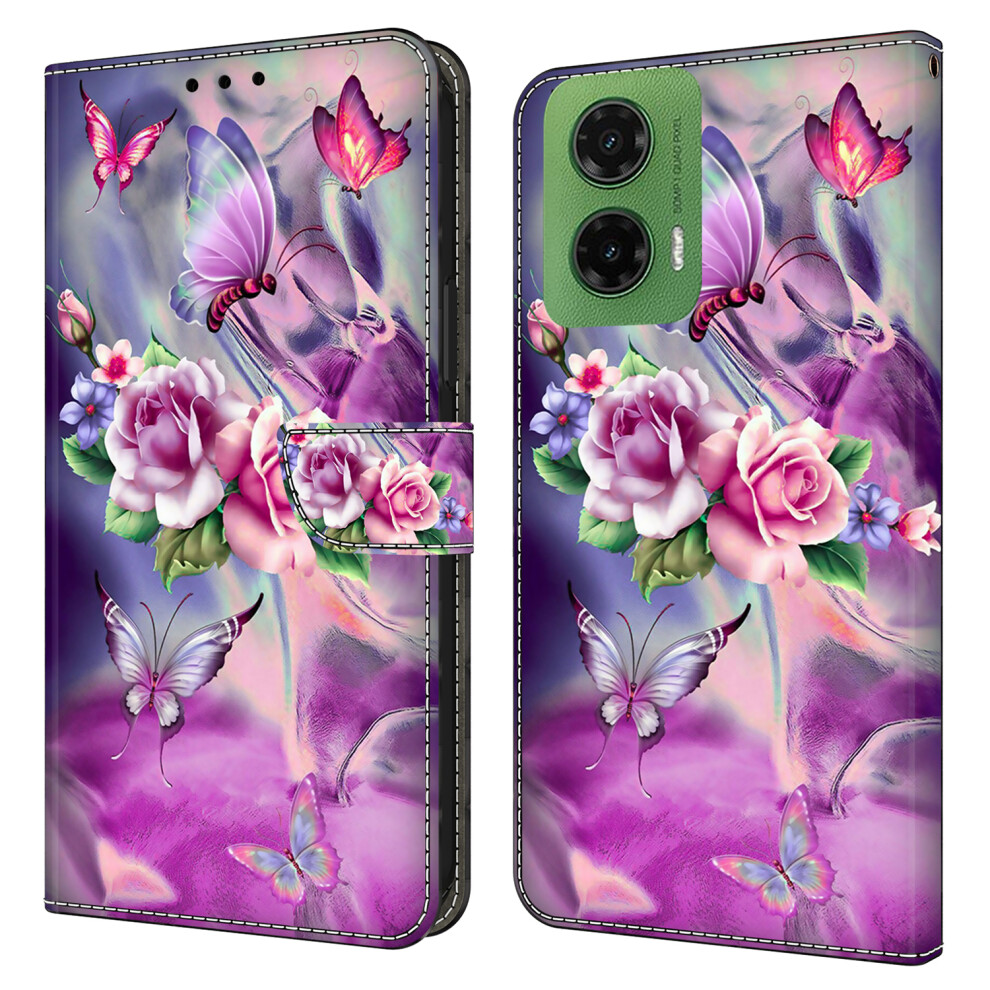 (Butterflies Flowers) For Motorola Moto G35 5G Cases 6914287234833