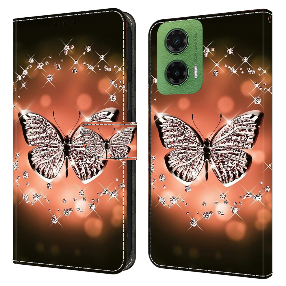 (Crystal Butterfly) For Motorola Moto G35 5G Cases 6914287192379
