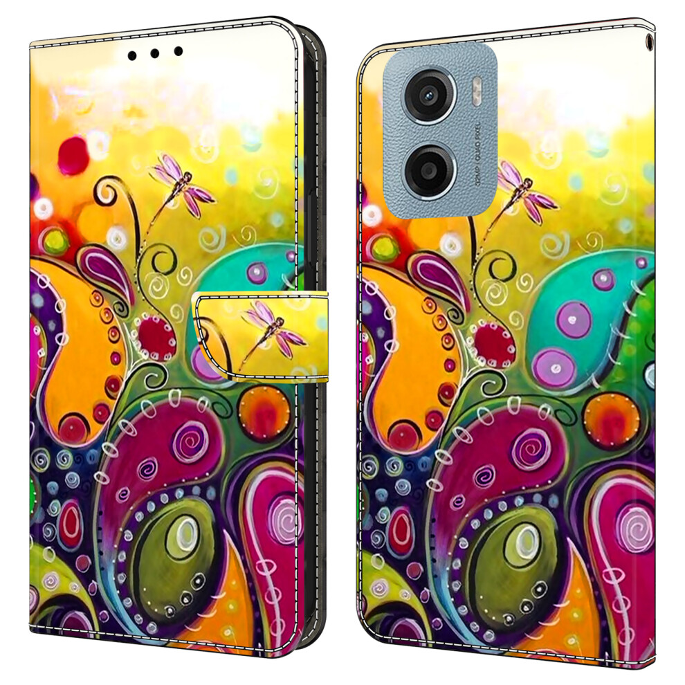(Colorful Flower) For Motorola Moto E15 4G Cases 6914286359155