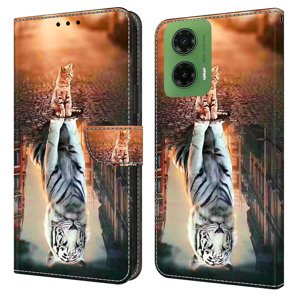 (Cat And Tiger) For Motorola Moto G35 5G Cases 6914280993980