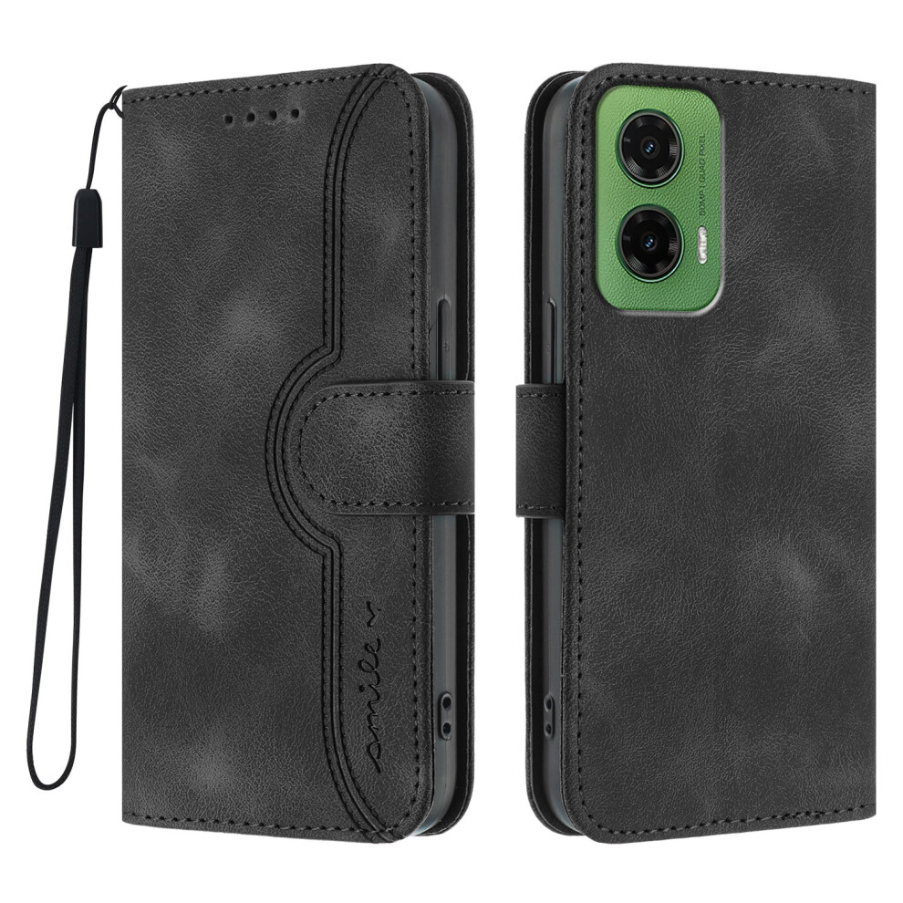 (Black) For Motorola Moto G35 5G Cases Black 6914281177778
