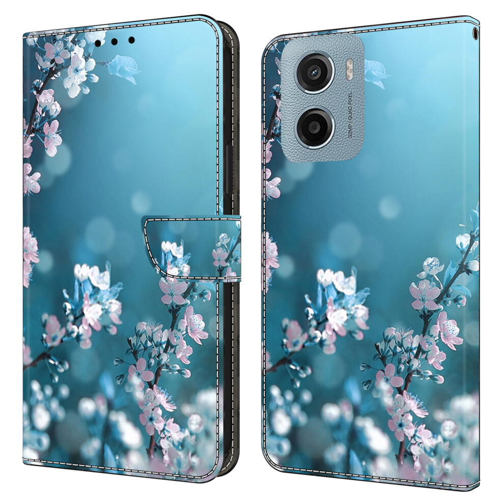 (Plum Blossoms) For Motorola Moto E15 4G Cases Purple 6914280579276