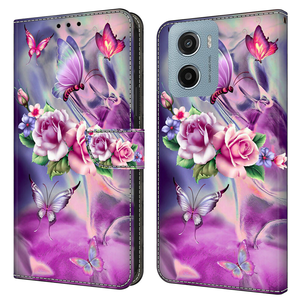 (Butterflies Flowers) For Motorola Moto E15 4G Cases 6914280141428