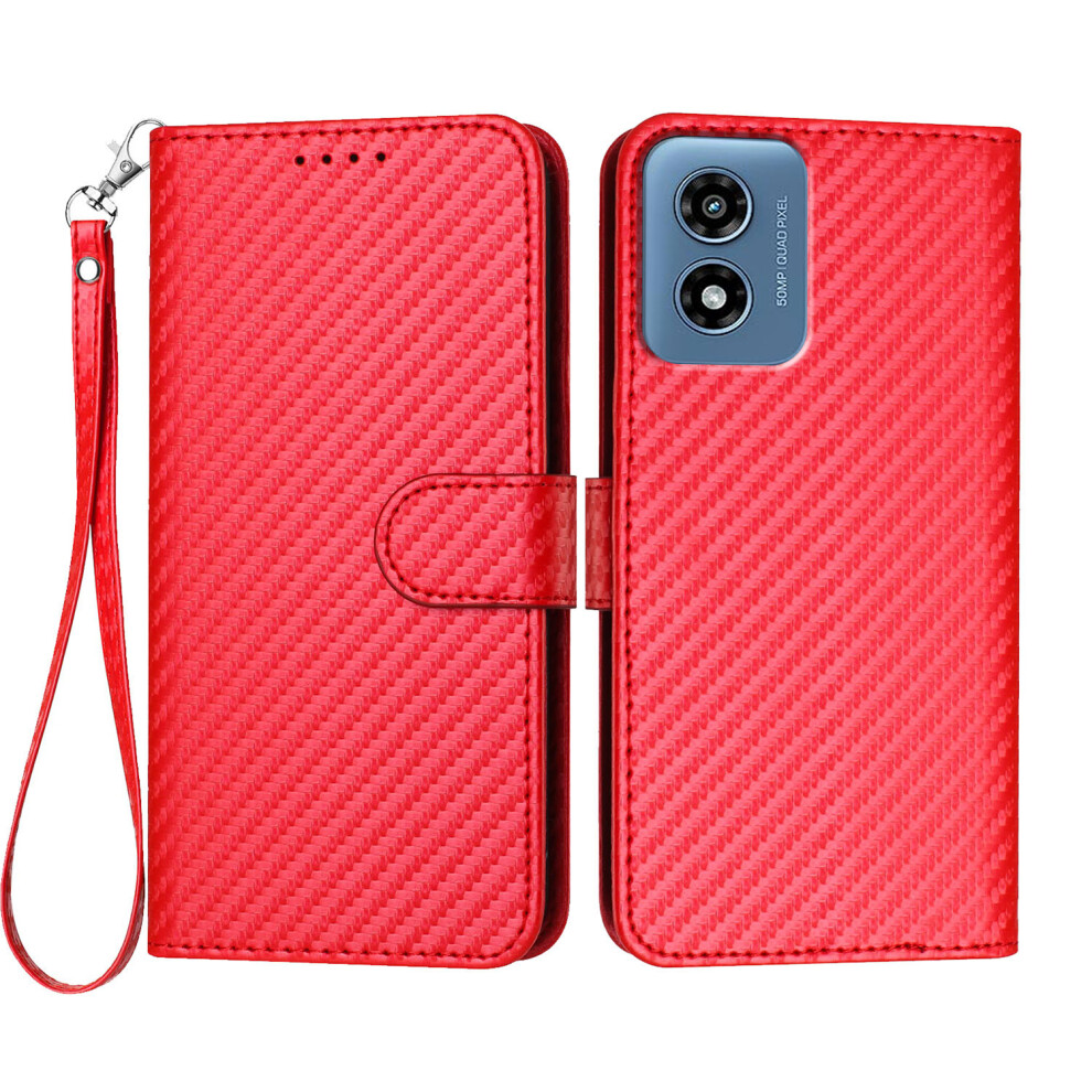 (Red) For Motorola Moto G Play (2024) 4G Cases Red 6914283413034