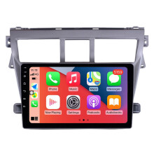 RoverOne Autoradio Bluetooth CarPlay GPS-Navigation Touchscreen für Toyota Vios 2 2007 - 2013