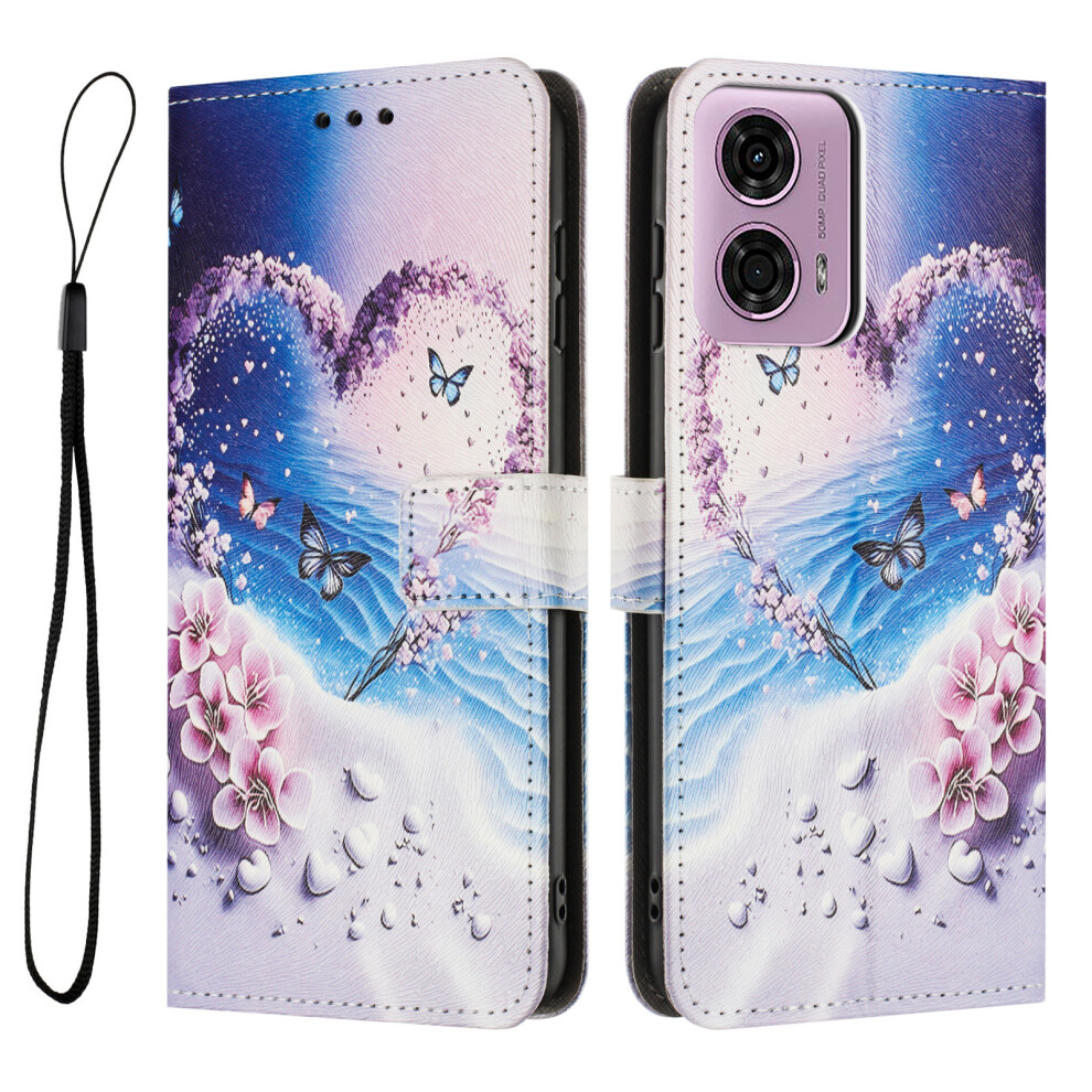 (Heart Butterfly) For Motorola Edge 50 Fusion Cases 6914286187383