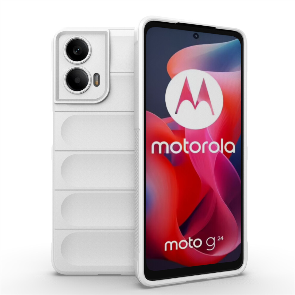 (White) For Motorola Moto G24 4G Cases White 6914281830895