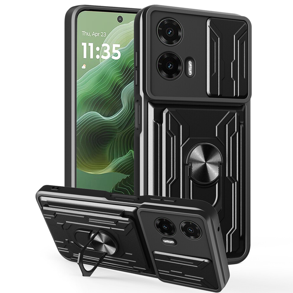 (Black) For Motorola Moto G35 5G Cases Black 6914288963305
