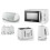 Swan Swan Elegance White Kettle Toaster Microwave Breadbin Canisters Set 1