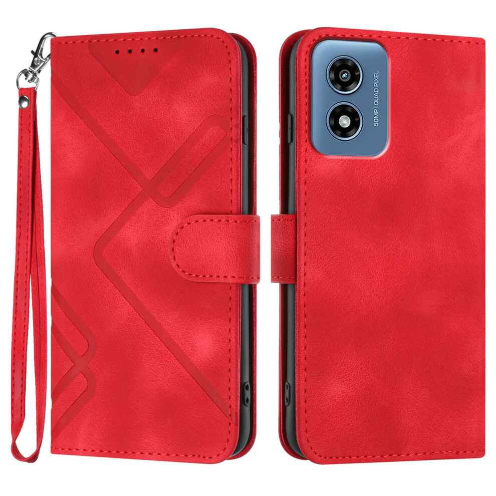 (Red) For Motorola Moto G Play (2024) 4G Cases Red 6914282725572