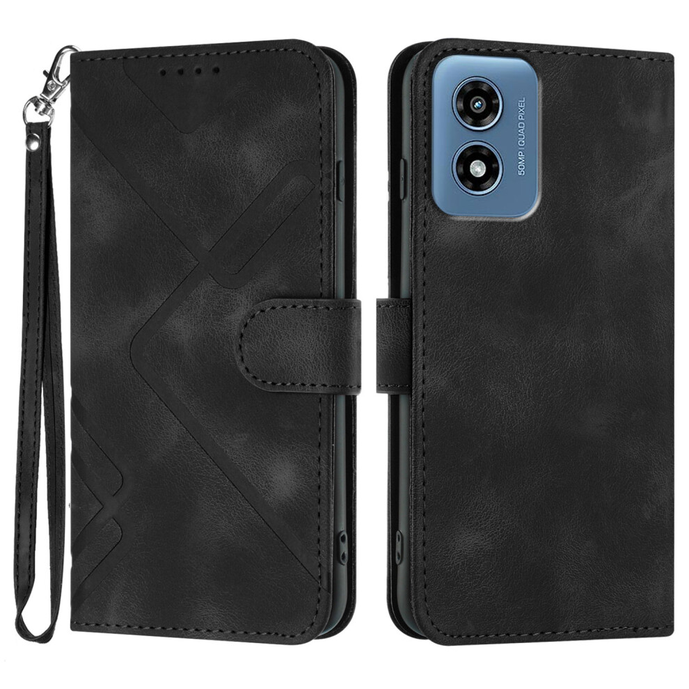 (Black) For Motorola Moto G Play (2024) 4G Cases Black 6914288613347