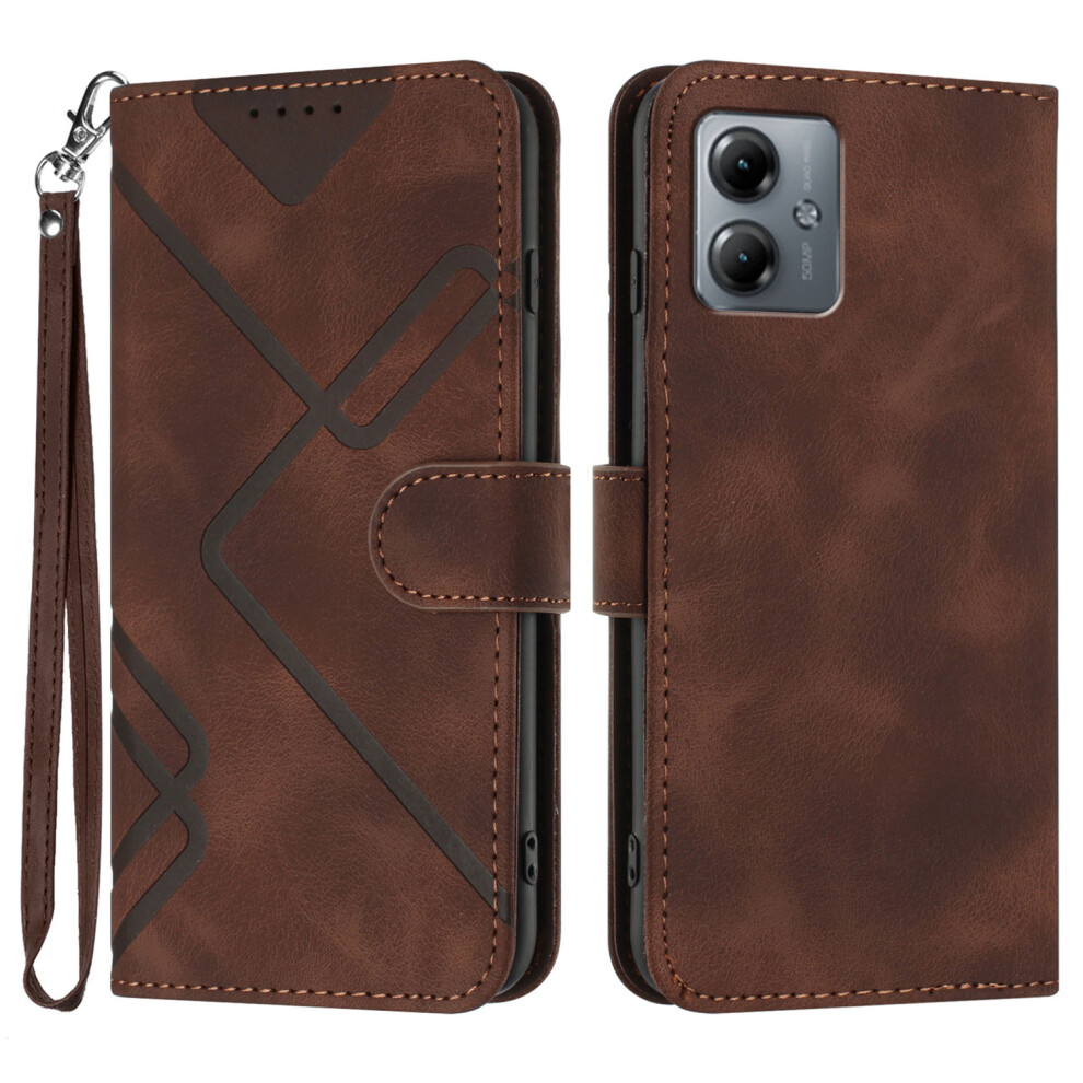 (Brown) For Motorola Moto G14 4G Cases Brown 6914289325133