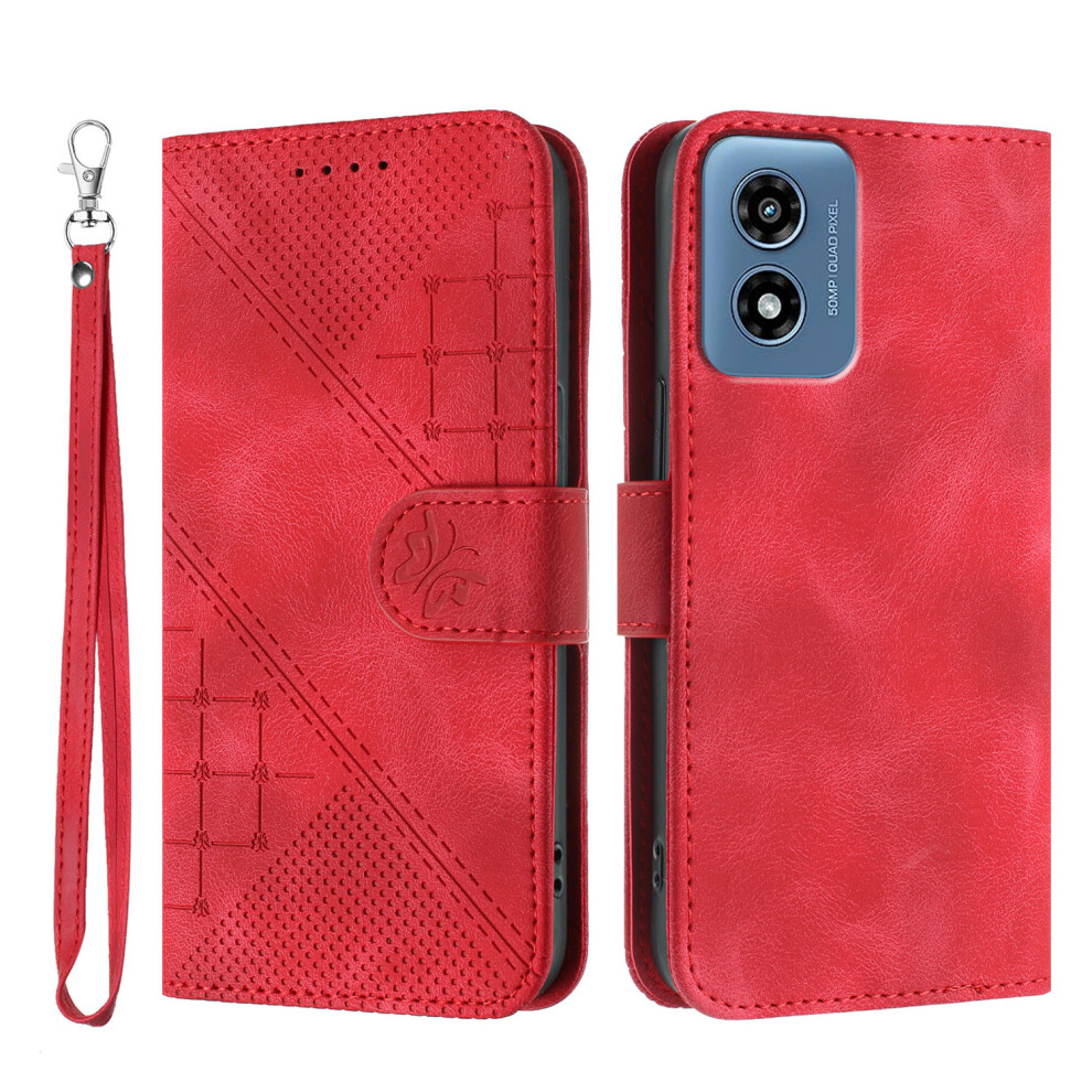 (Red) For Motorola Moto G Play (2024) 4G Cases Red 6914282790037