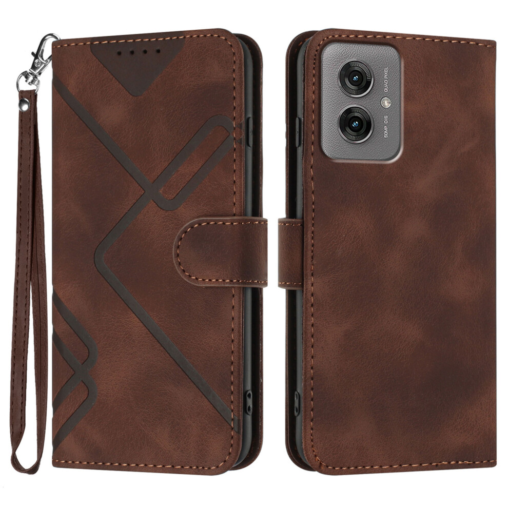 (Brown) For Motorola Moto G55 5G Cases Brown 6914281296318