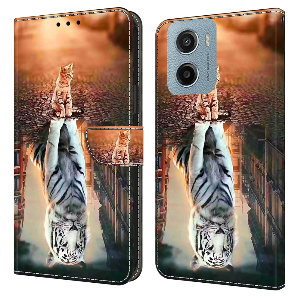 (Cat And Tiger) For Motorola Moto E15 4G Cases 6914288179249