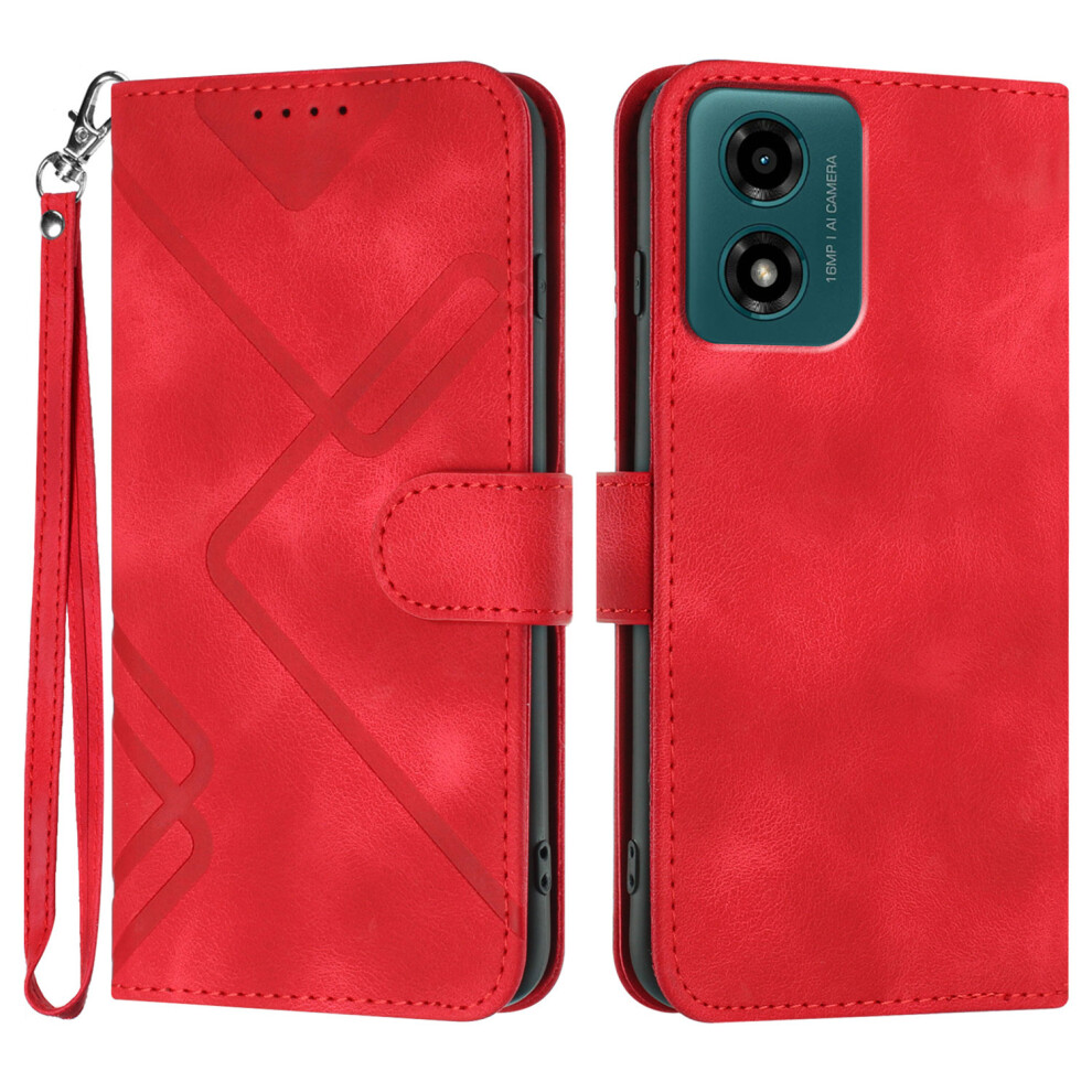(Red) For Motorola Moto E14 4G Cases Red 6914280458618