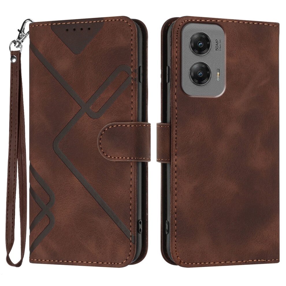 (Brown) For Motorola Moto G Stylus 5G (2024) Cases Brown 6914281592090